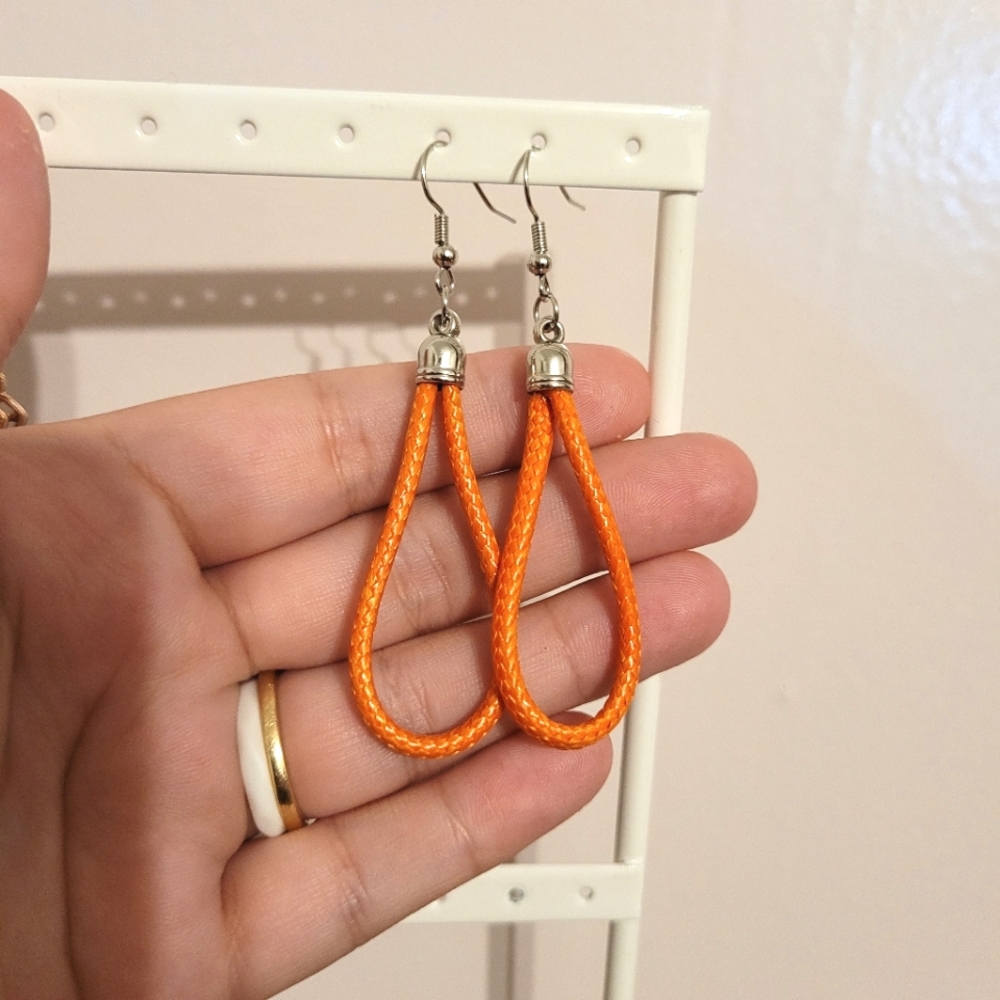 Orange earrings